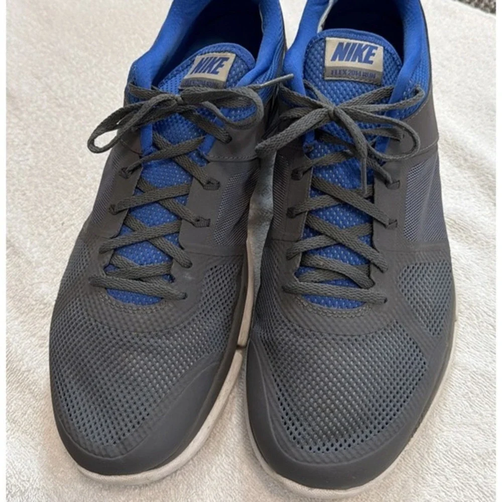 Size 15 - Nike Flex 2014 Run Mens Midnight Navy Silver‎          1733